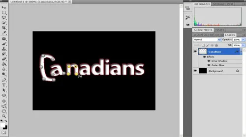 Cartoon-Text mit Animationseffekt