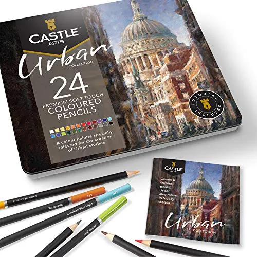 Castle Art Supplies 24 Urban Buntstifte Set