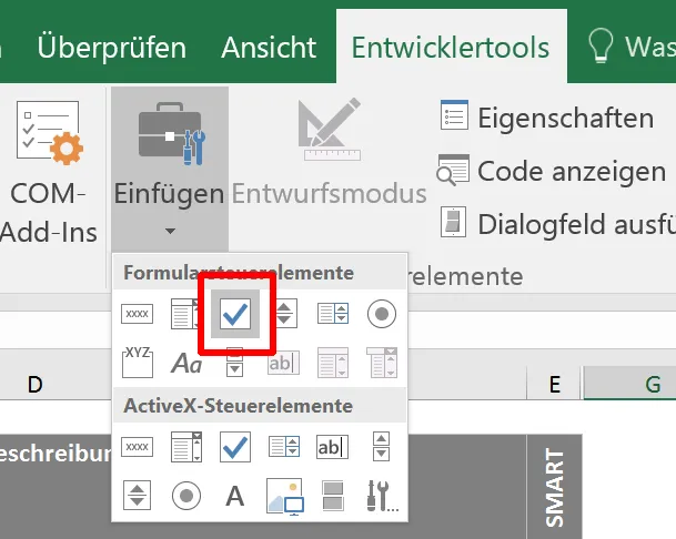 Das Checkbox-Control
