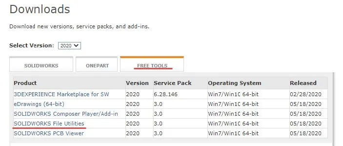 Download des SOLIDWORKS Dateimanagers