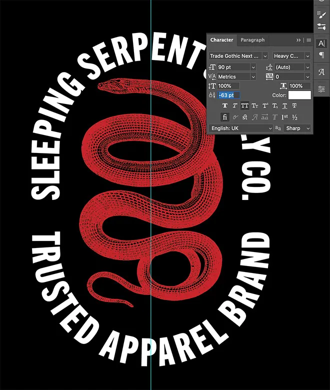 Duplizieren und Anpassen des Textes auf dem Pfad