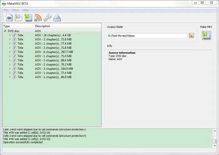 DVD ripper kostenlos - MakeMKV