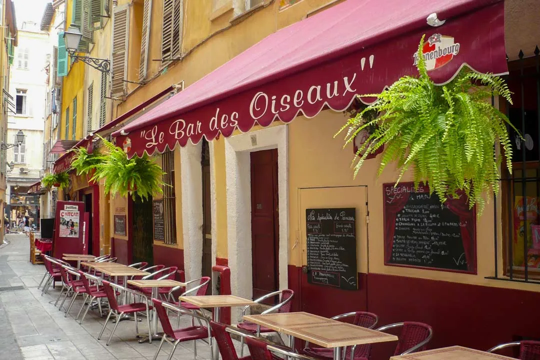 Ein Restaurant des Guide Michelin in der Altstadt von Nizza.