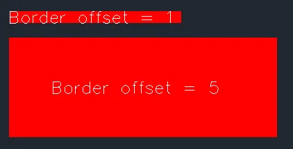 Einstellung des Randversatzfaktors