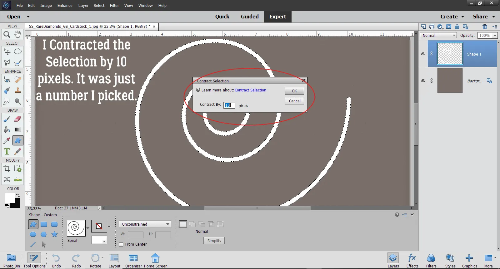 Ergebnis des Kontrahierens