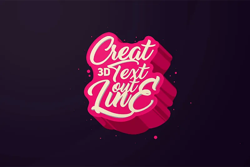 Fantastisches 3D-Schriftzug-Design, Typografie/Texteffekt Photoshop