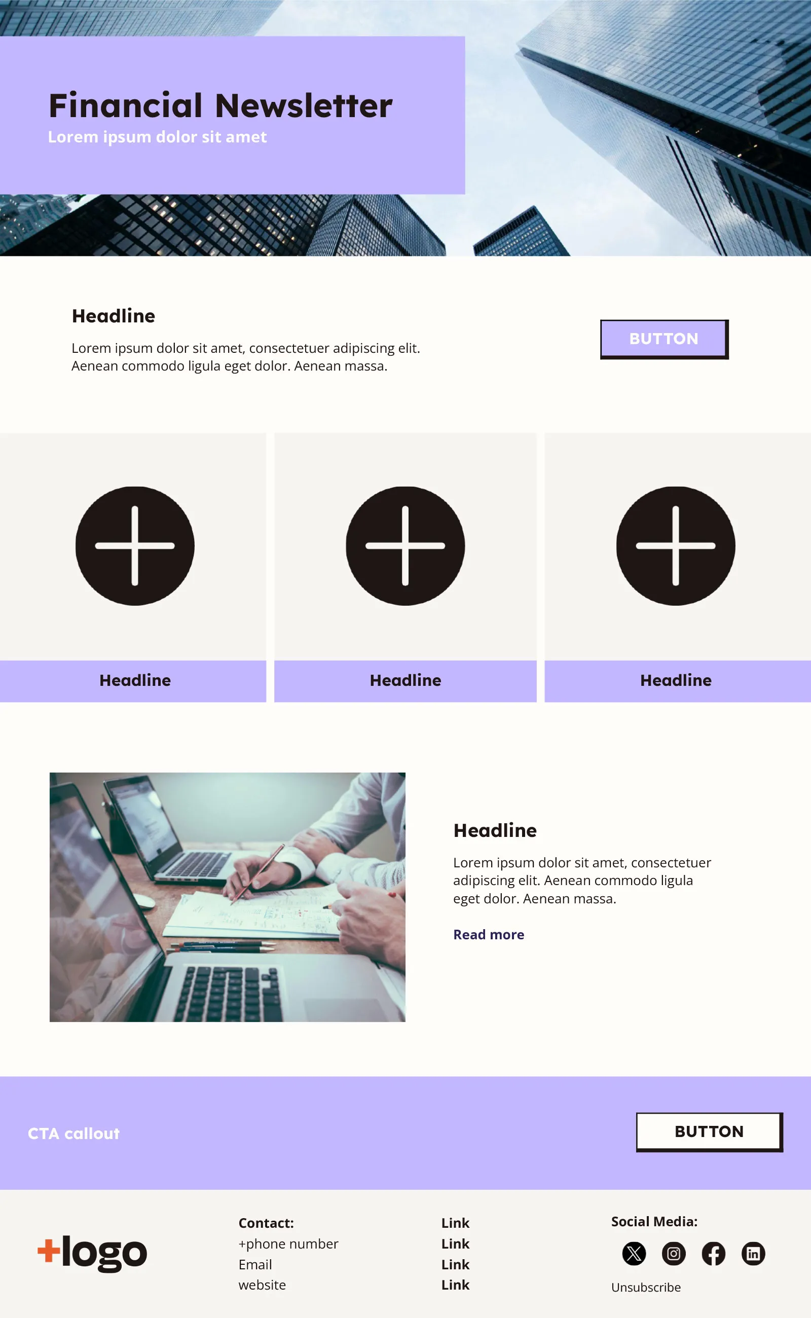 Finanz-Newsletter Vorlage