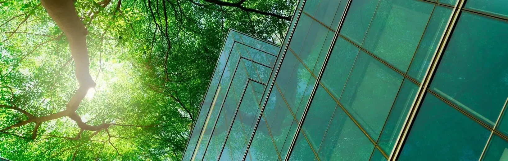 Firmengebäude im Grünen