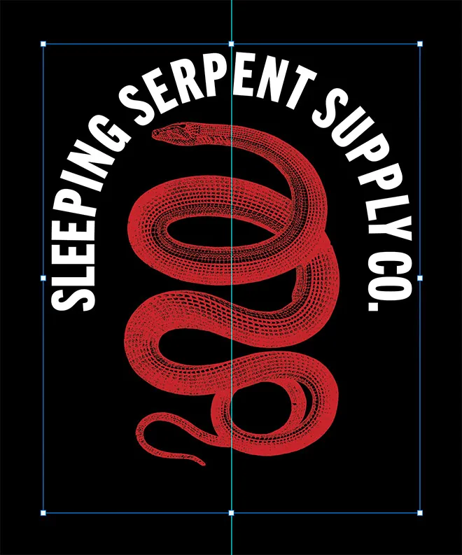 Formatieren des Textes für das Logo