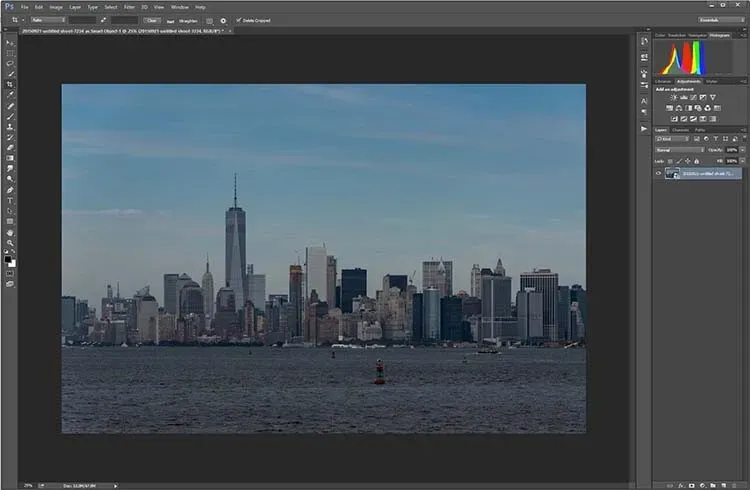 Foto in Photoshop öffnen.