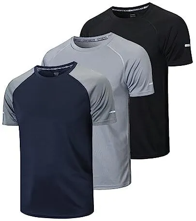 Frueo 3er Pack Sport Tshirts
