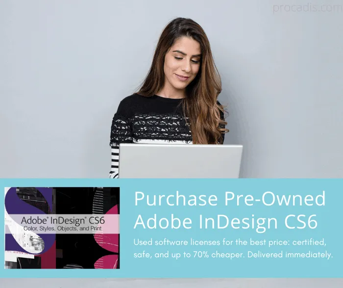 Gebrauchte Lizenzen von Adobe InDesign CS6 für Unternehmen