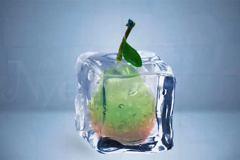 Gefrorener Eiswürfel 3D-Effekt Photoshop Tutorial