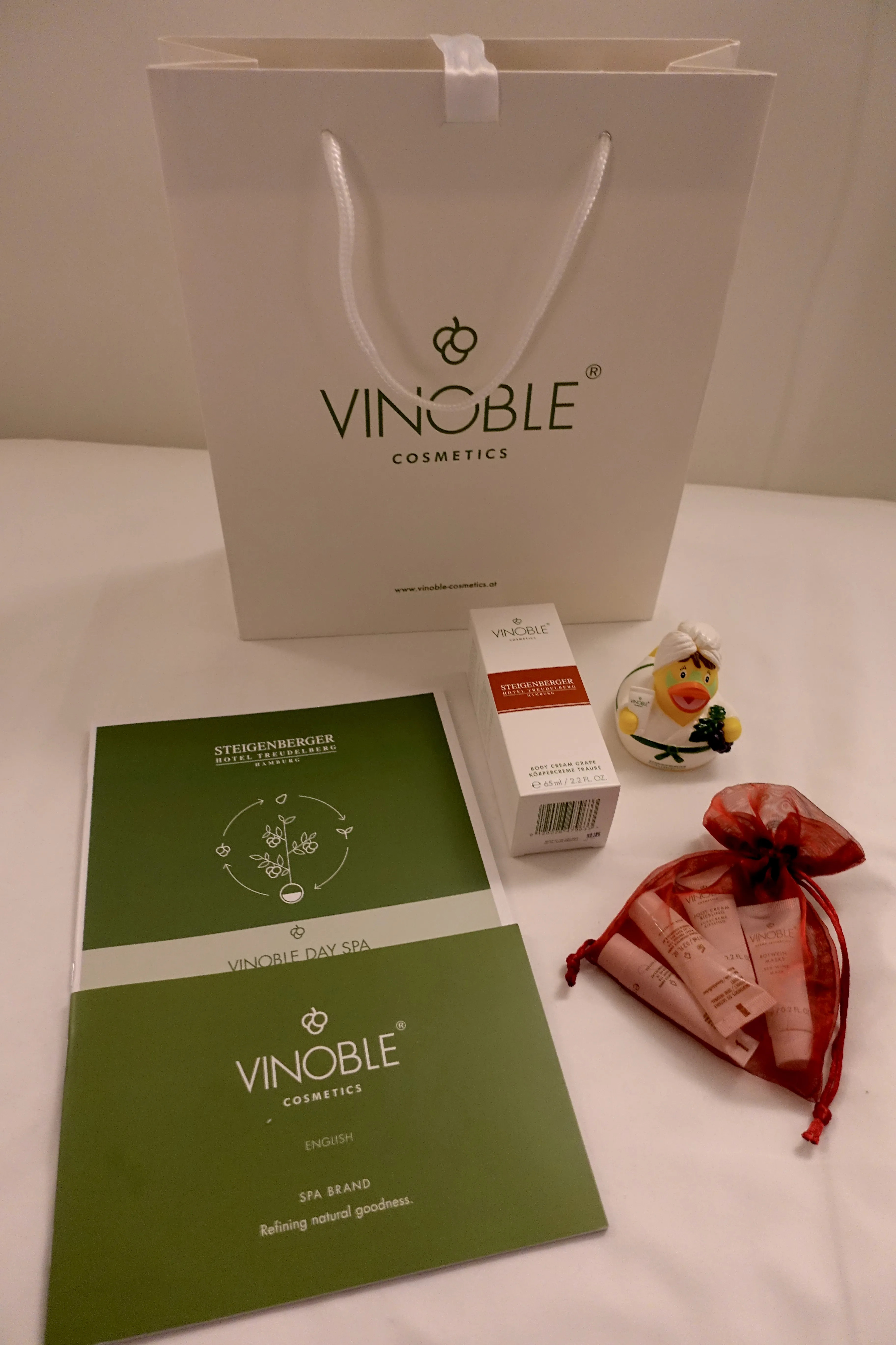 Geschenke vom Vinoble Day Spa, Hamburg