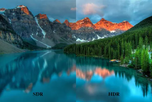 HDR offers more vivid and detailed visuals -fh