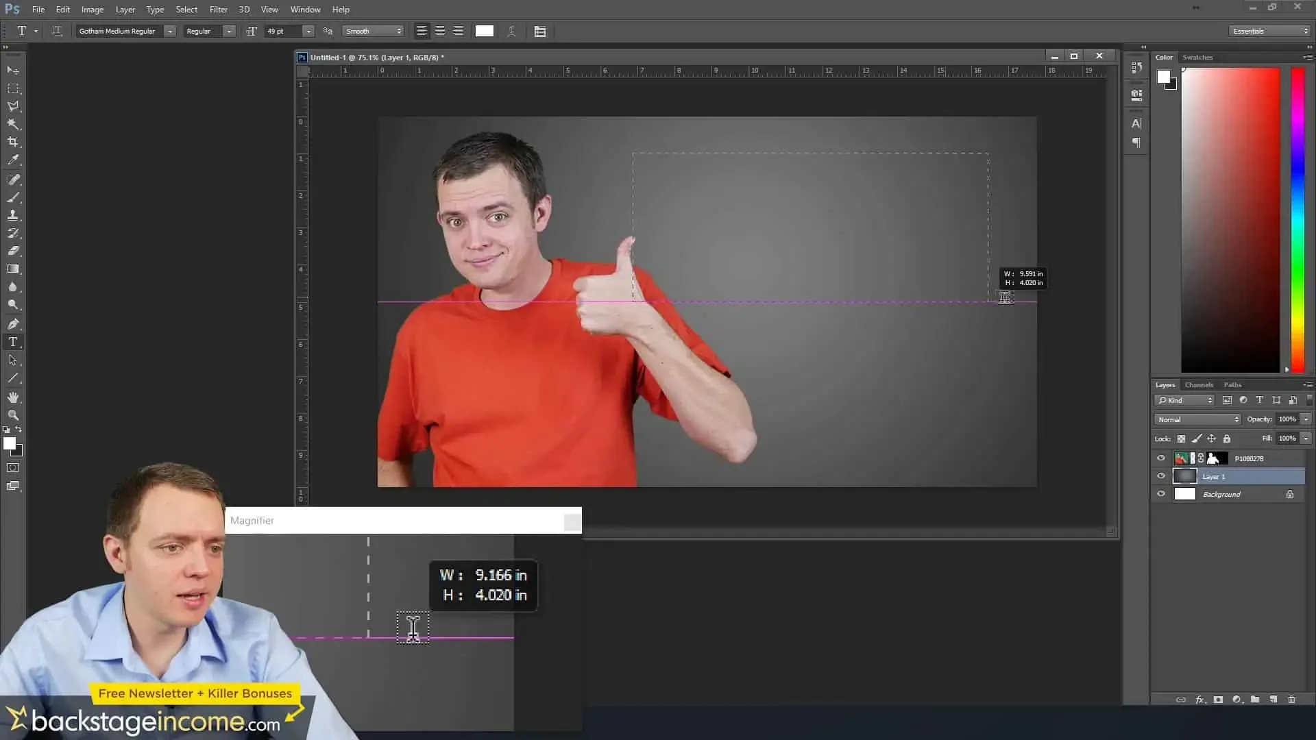 Hinzufügen und Anpassen von Text in Photoshop