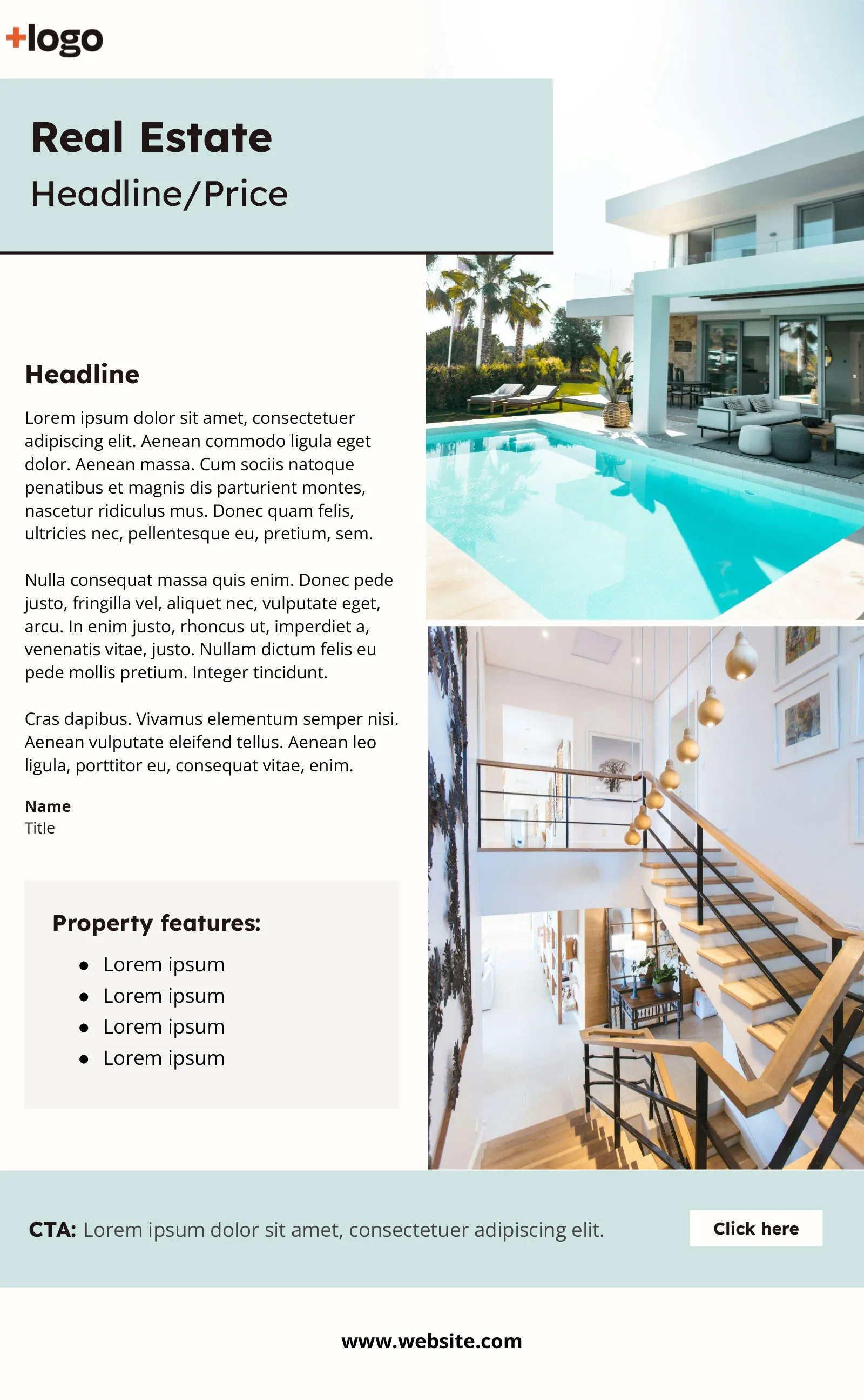 Immobilien-Newsletter Vorlage