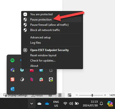 Installation von Revit 2024 und 2025 – Virenschutz deaktivieren