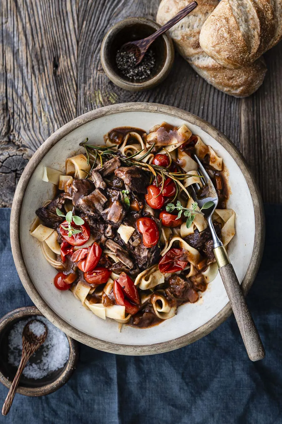 Italienisches Ragout mit Pappardelle