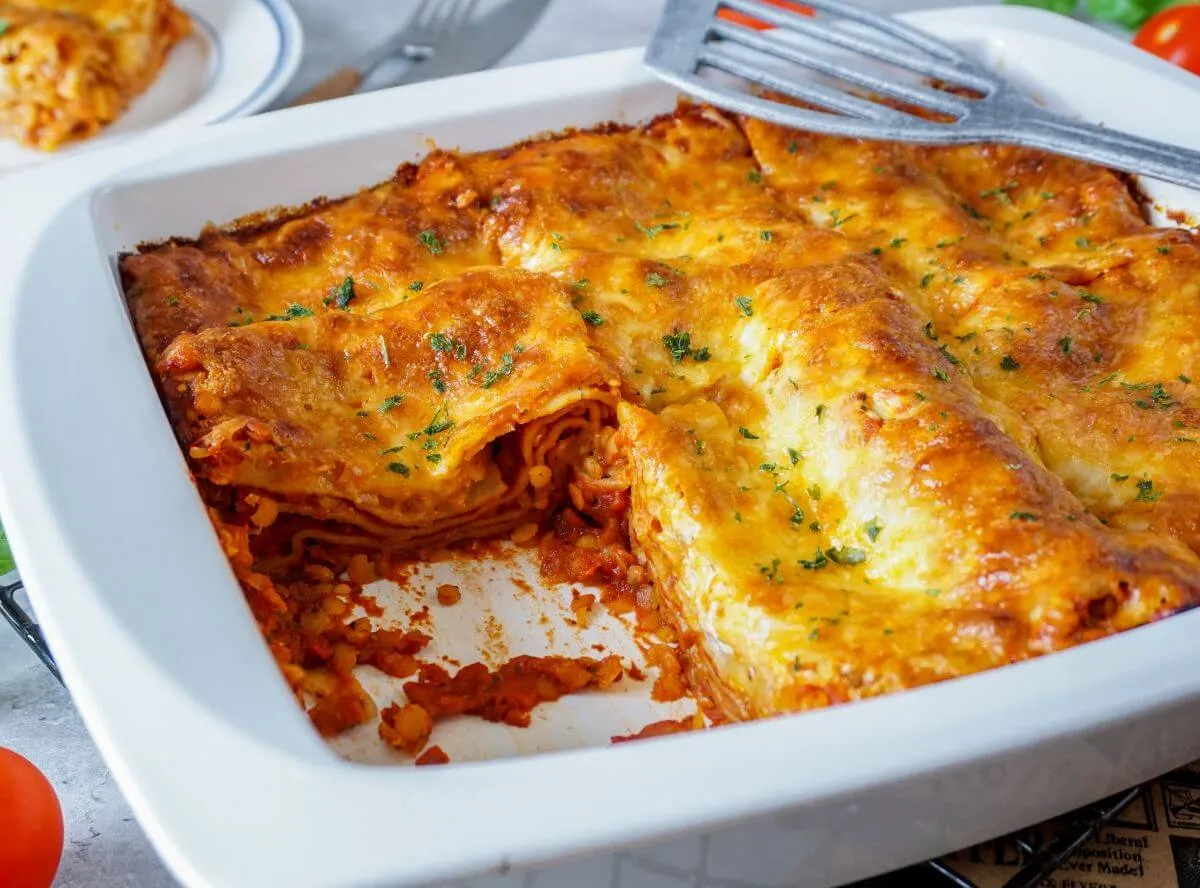 Jennys rote Linsenlasagne - einfach vegetarisch