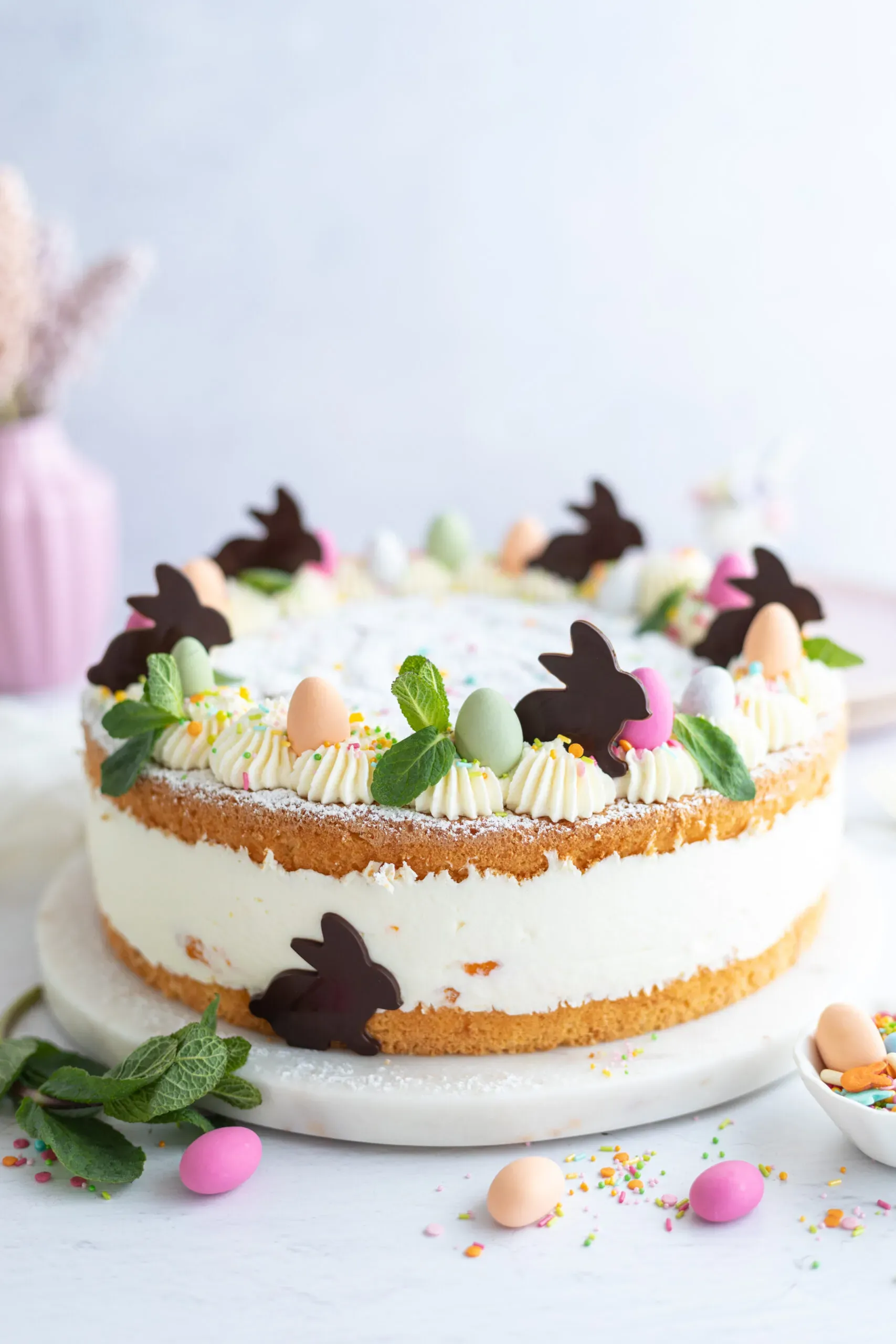 Käsesahnetorte mit Mandarinen