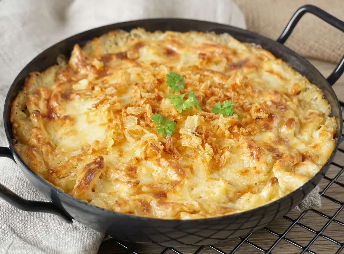 Käsespätzle im Ofen selber machen