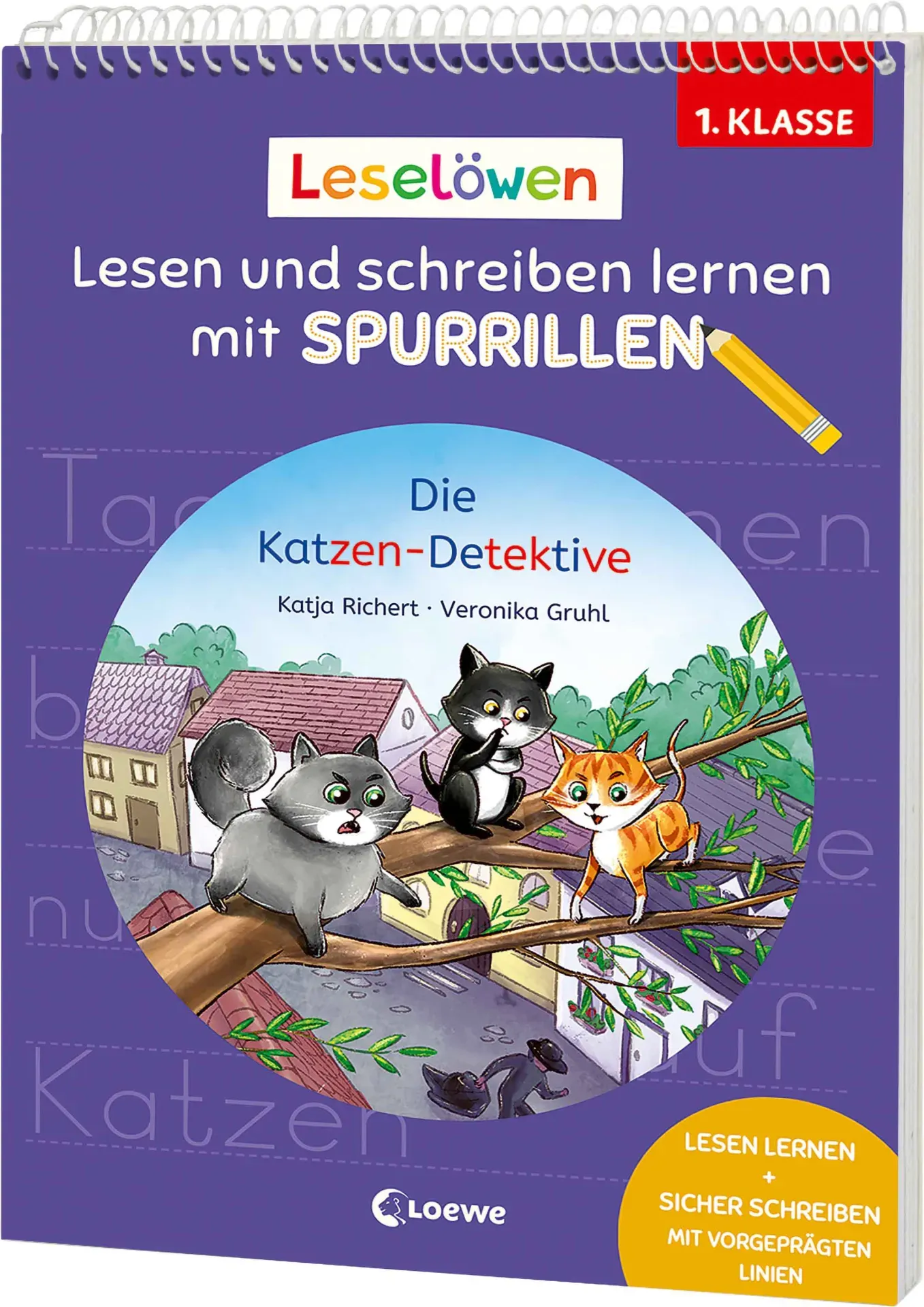 Leselöwen - Lesen und schreiben lernen mit Spurrillen - Die Katzen-Detektive