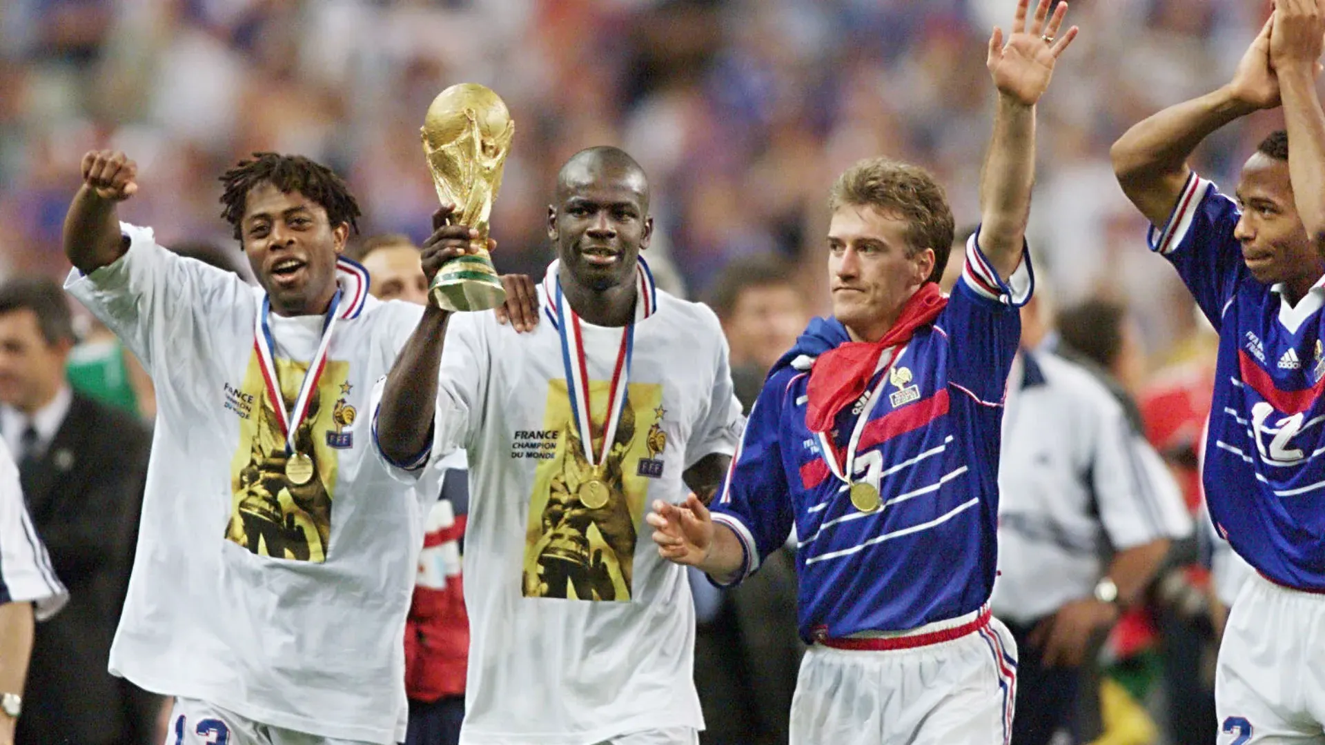 Lilian Thuram und Didier Deschamps, Frankreich WM 1998