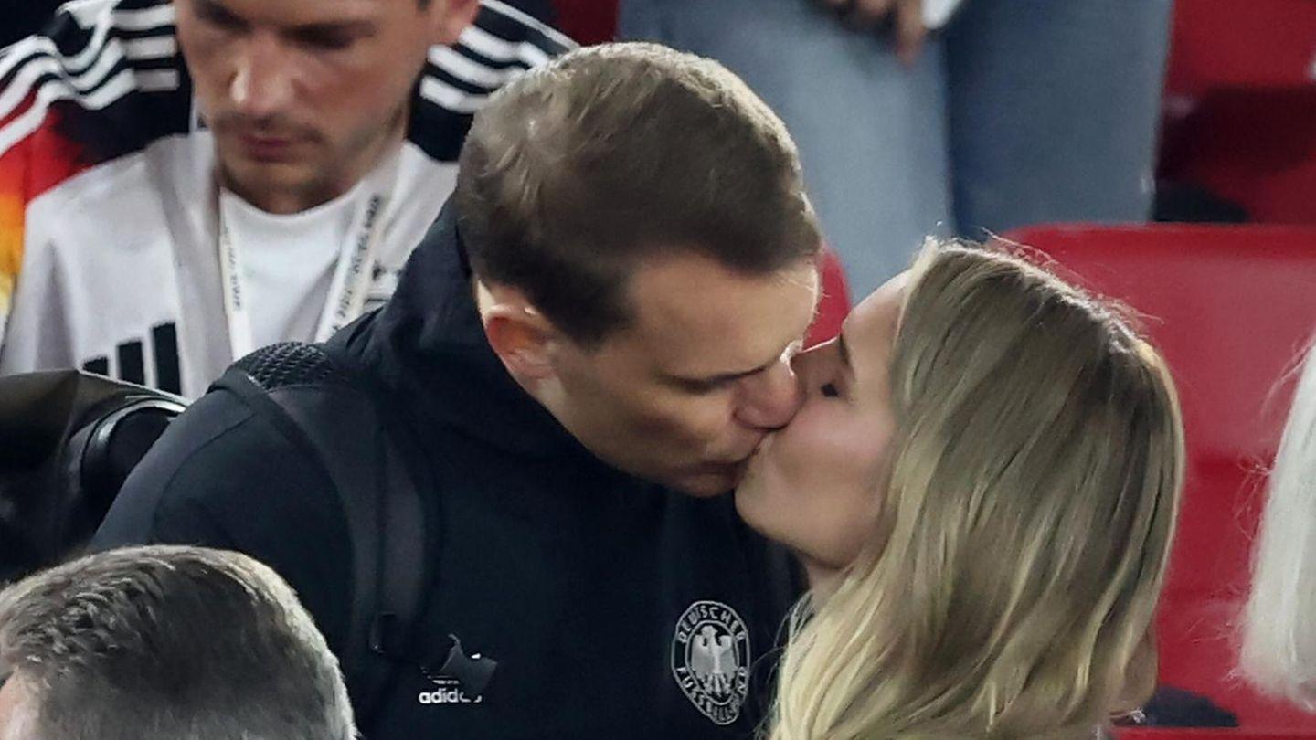 Manuel Neuer und seine Ehefrau Anika bei einem privaten Moment nach ihrer Hochzeit am Tegernsee.