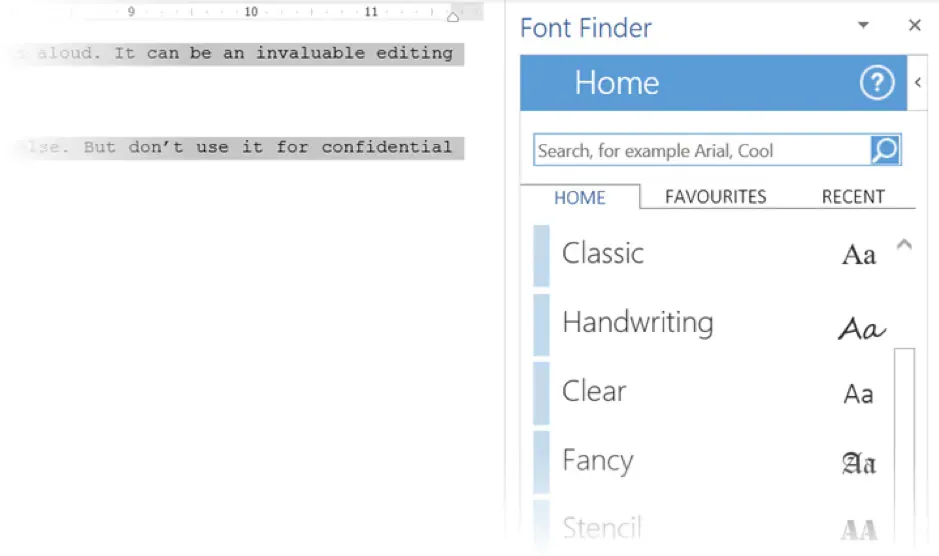 Microsoft-Word-add-ins-font-finder