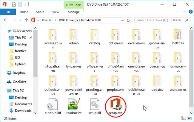 MS Office 2016 ISO Installation