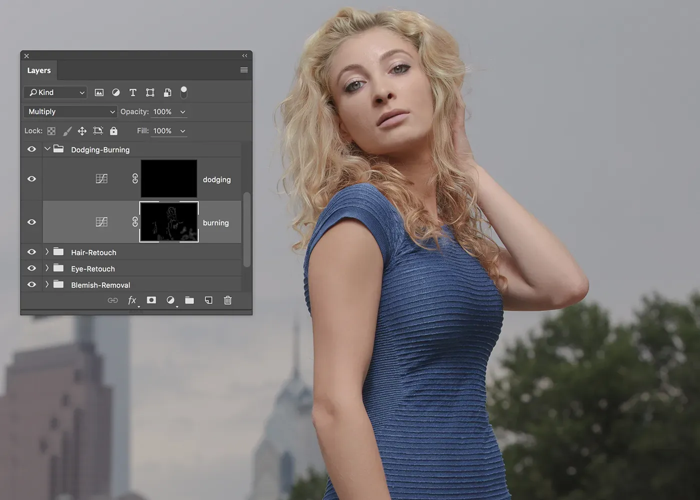 Nachbelichtungs-Prozess