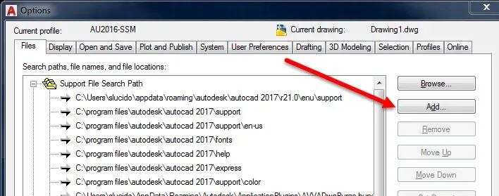 Options Dialog - Files Tab