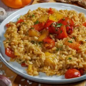 Paprika Risotto Rezept - Beitragsbild