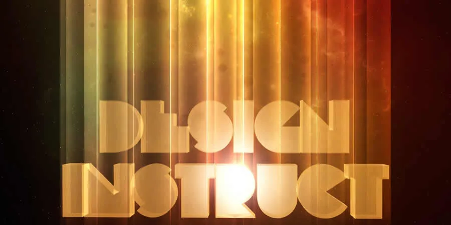 Photoshop Poster Tutorial Retro-Weltraum-Typografie-Plakat mit bunten Lichtern Photoshop Tutorials