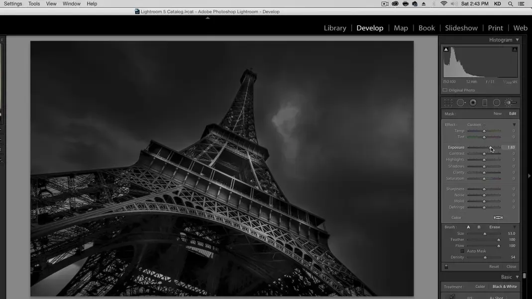 Pinsel für Textur und Schärfe