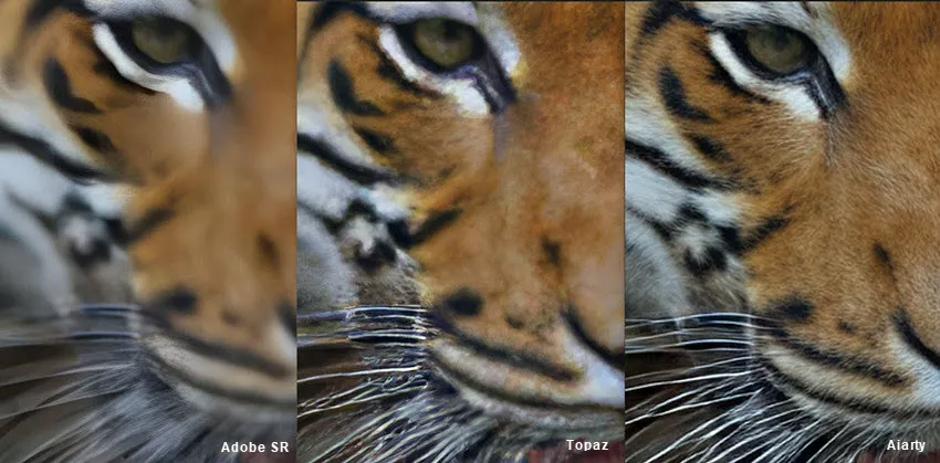 Qualität von Photoshop Super Resolution