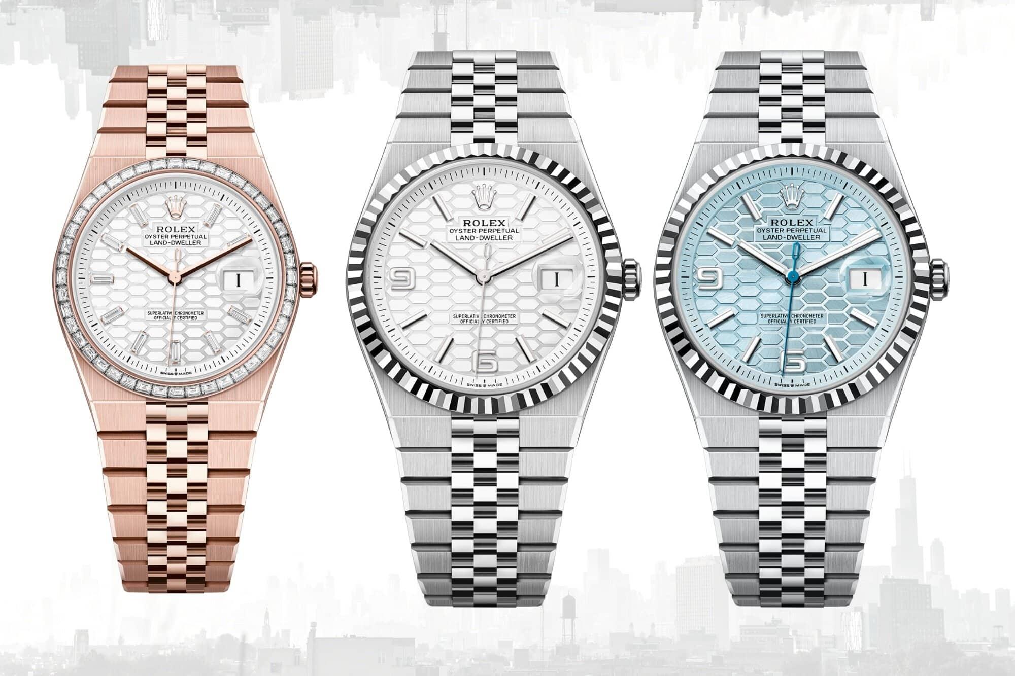 Eine historische Rolex Oyster Uhr, die ihre Wasserdichtigkeit demonstriert, mit dem Perpetual-Rotor im Inneren.