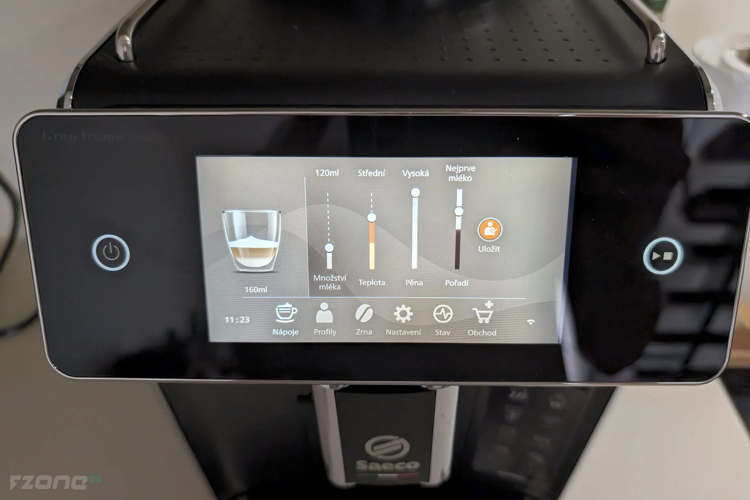 Saeco GranAroma Deluxe Display