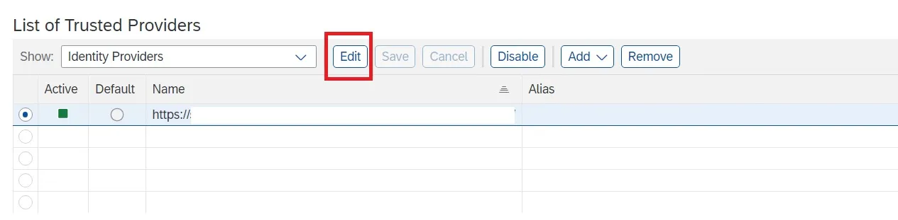 SAML2 Konfiguration Schritt 15 Teil 1