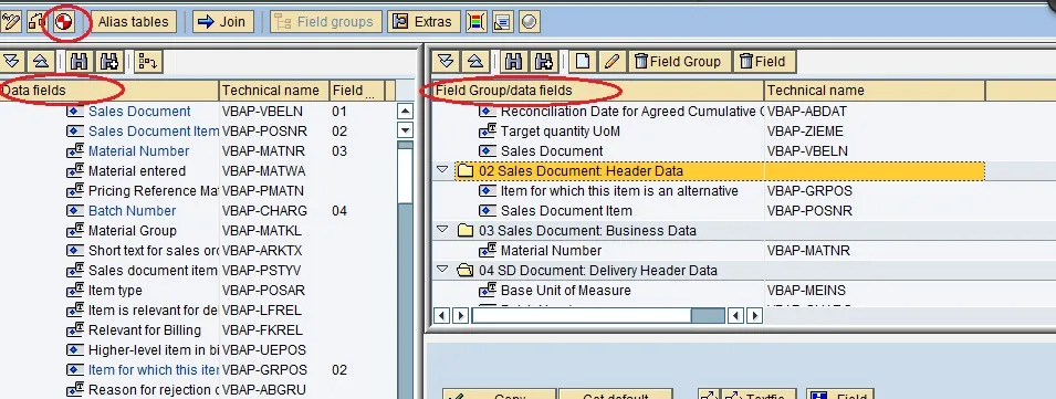 SAP Query Infoset Erstellung