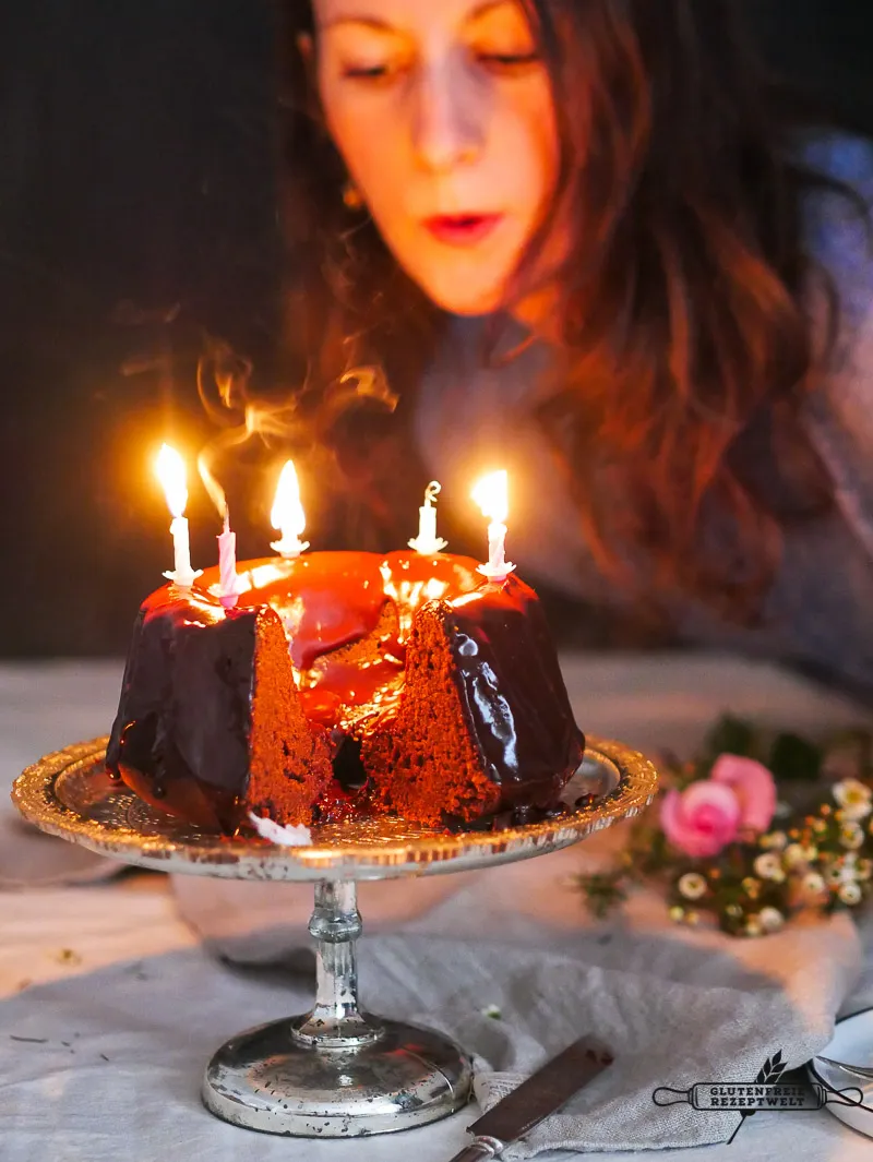 Schokoladen - Geburtstagskuchen