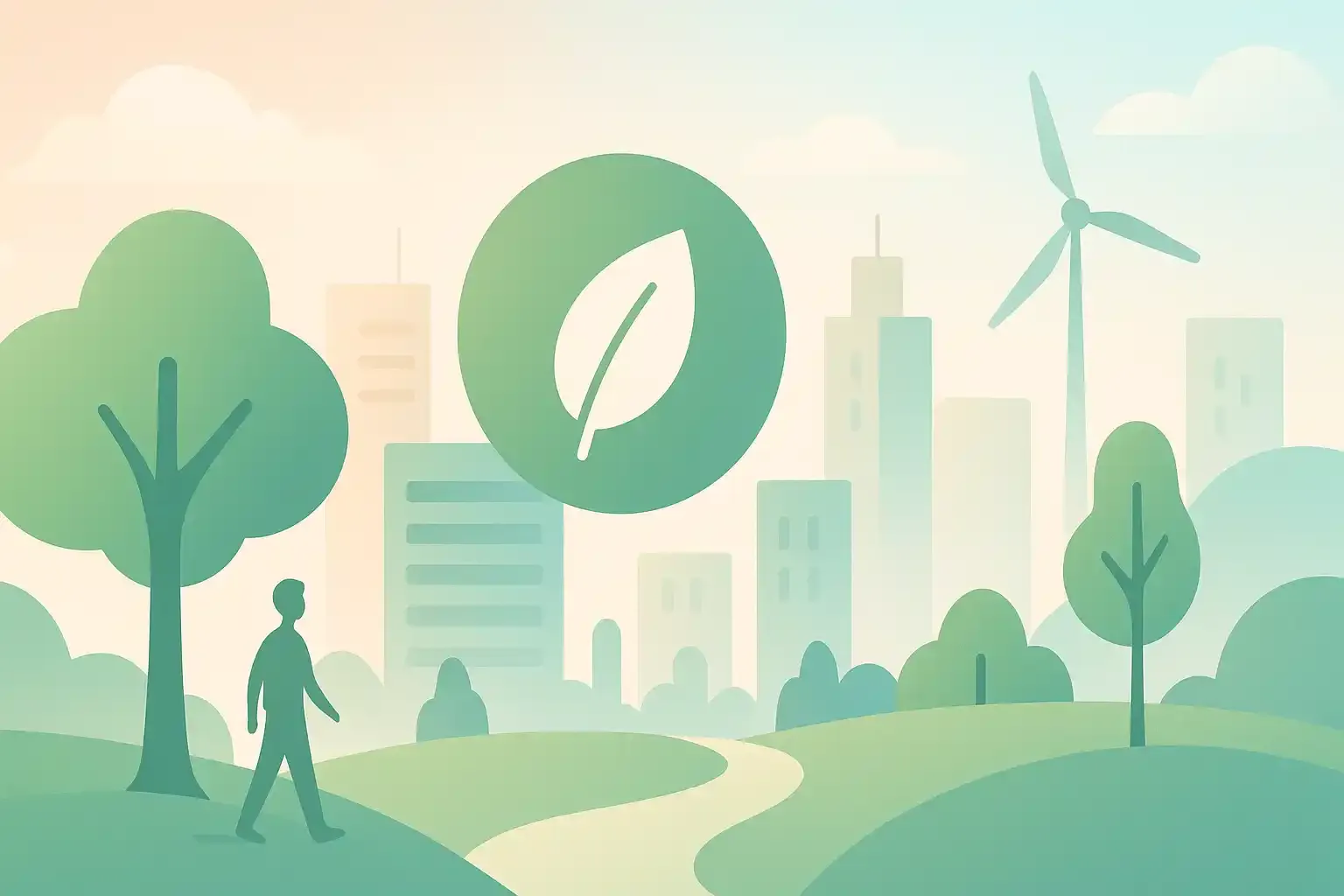 Sebastian Vettel in grüner Umgebung, umgeben von Bäumen und einer nachhaltigen Landschaft, als Symbol für seinen Umweltaktivismus.