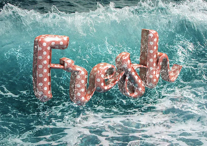 So erstellen Sie einen 3D-Floaties-Texteffekt in Adobe Photoshop