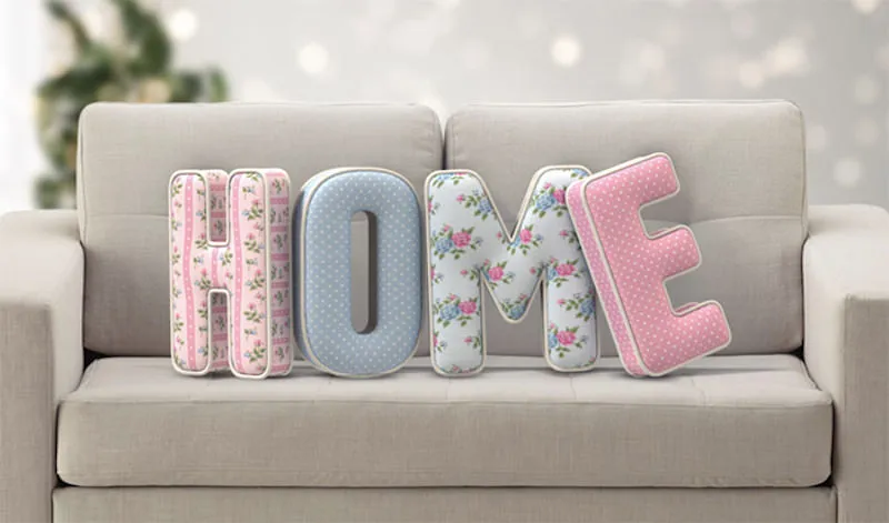 So erstellen Sie einen 3D-gestopften Buchstaben-Texteffekt in Adobe Photoshop