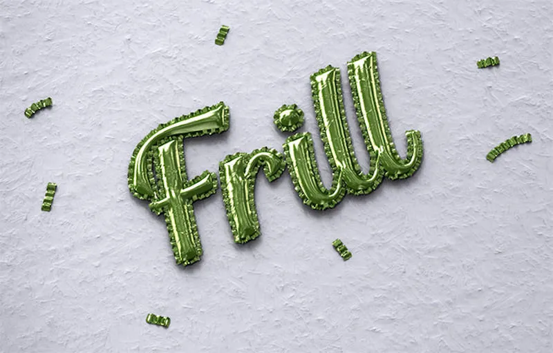 So erstellen Sie einen aufgeblasenen 3D-Fransen-Texteffekt in Adobe Photoshop