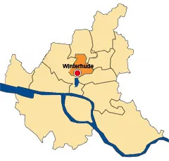 Standortkarte für unsere Sprachschulen und Computerschulen in Hamburg