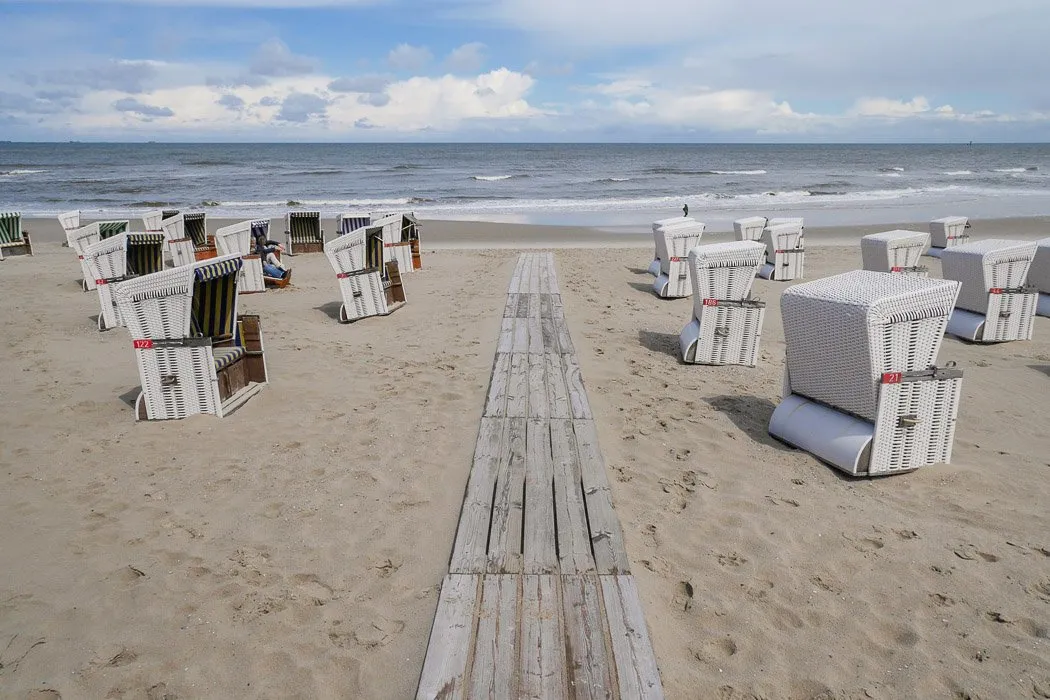 Strandkörbe auf Wangerooge