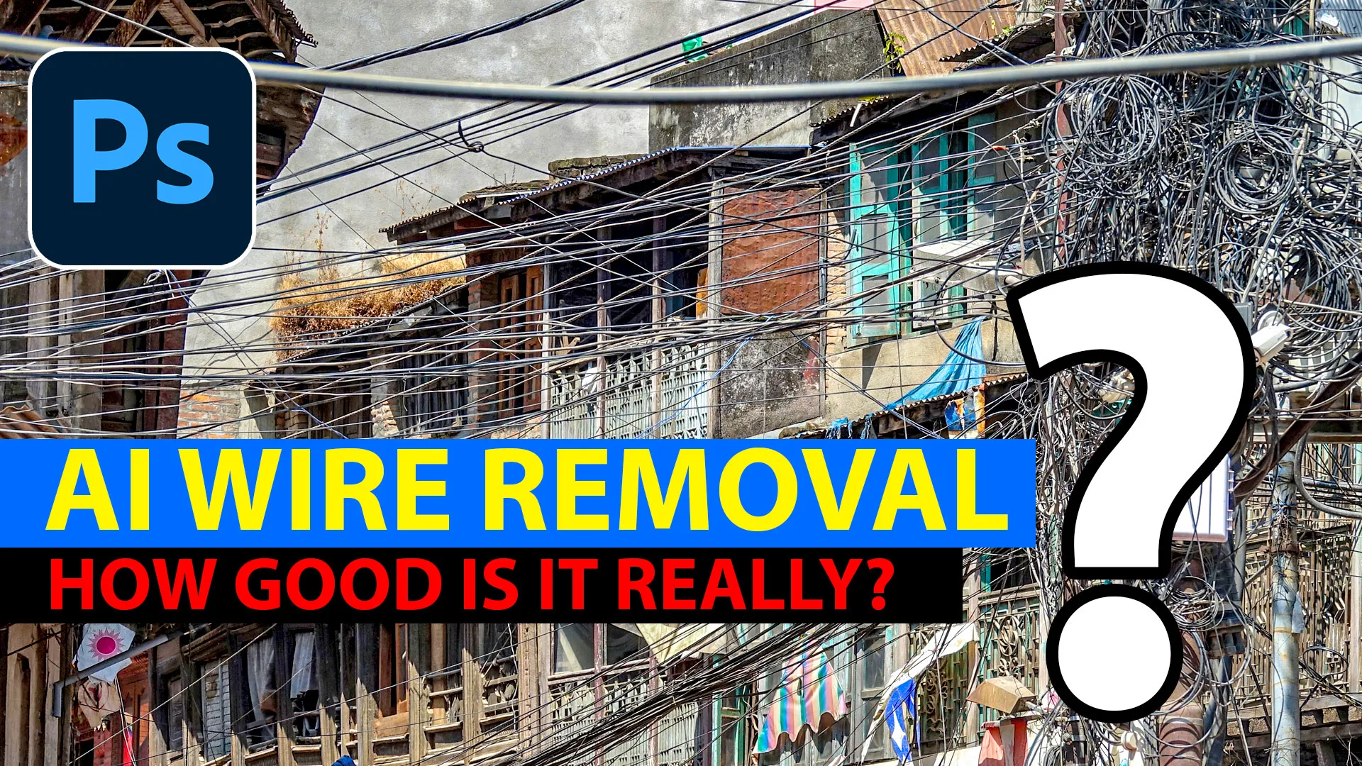 Testen der KI-Entfernung von Stromleitungen in Photoshop, wie gut ist sie?