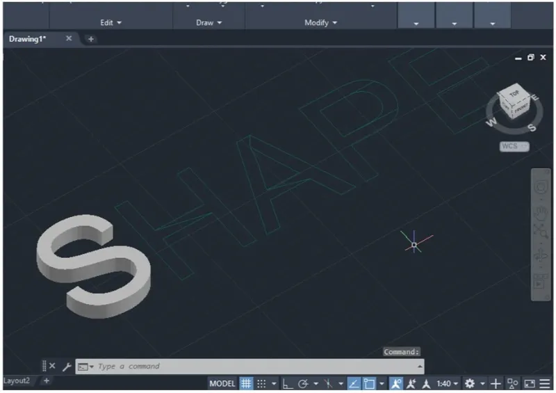 Textperspektive ändern